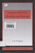 Teaching ESL/EFL Reading and Writing