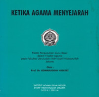 Ketika Agama Menyejarah
